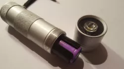 18650 flashlight adapter, diode lens