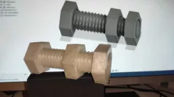 2 way threaded bolt