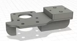 20x20 profile extruder motor bracket for Lotmaxx SC-10 Shark