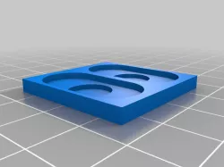 30mm Square Movement Tray - 2 x 25mm Pill Bases