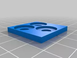 30mm Square Movement Tray - 3 x 13mm Bases