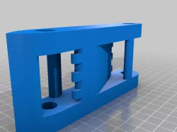 3D printed rubber band car