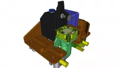 4max Pro / Makerbot print head with BMG dual gear extruder & E3D V6 hotend