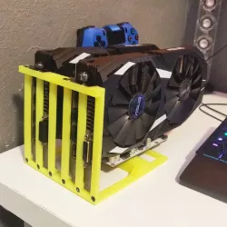 5-Slot Dual GPU Mining Rig Frame