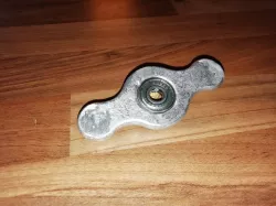 Aluminum fidget spinner for lost PLA casting