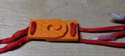 Basic Hole and Peg Catch for makeshift Parachord belt