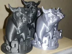 Bull. Symbol 2021 for happiness and money