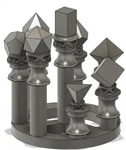 Circular Dice Stands (LED capable)