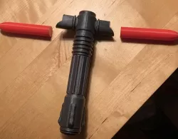 Collapsible Kylo Ren's Lightsaber (Print in Place)