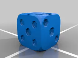 Custom Broody Magpie Dice.