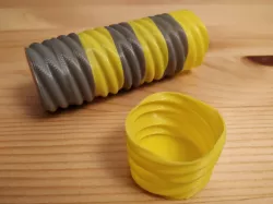 Customizable stackable vase mode twist container