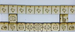 Dobutsu Shogi - Laser Cut Pieces and Boards