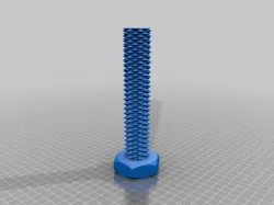 Double threaded (two way) bolt and nut (screw)