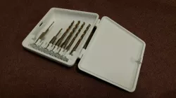 Drill case for hex shank bits