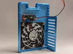 Ender 3 V2 / Pro motherboard cover for 80X10mm fan (no support)