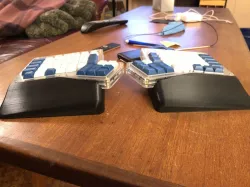 ErgoDox tent and wrist rest