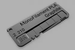 Filament Swatch (customizable in Fusion 360)