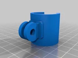 Flashlight holder with gopro mount
