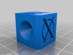Fridge magnet calibration cube
