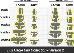 Full Cable Clip Collection for Aluminium Profiles