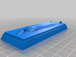 Han Solo In Carbonite Easy Print Remix