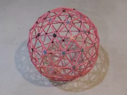 Hexapentakis Truncated Icosahedral Vertex Connectors
