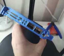 HP Qlogic NC523 Back PCI Bracket/plate