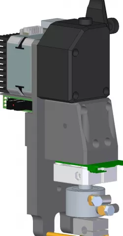 Hypercube Evolution Rail System (HevoRS) BMG Print head with Precision Piezo Orion