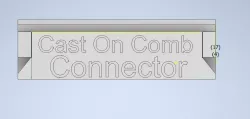 Knitting Machine Cast On Comb Connector