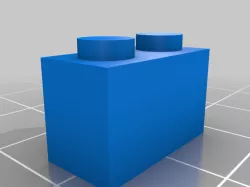 lego compatible brick step file and clearance for 0.4mm nozzle