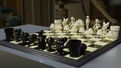 Mario Chess-Set w/ 3D printable boards [DMcG]