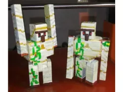 Minecraft Iron Golem: Poseable Print in Place