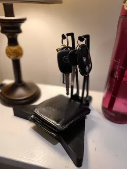 Modular Desktop Key and Wallet Organizer