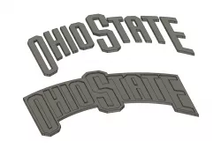 Ohio State Logo (separate letter STLs)