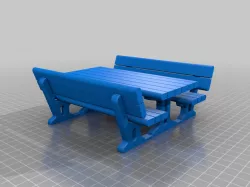 Picnic bench / Table and Bench + Bench