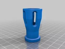PP-19 Bizon style airsoft flash hider
