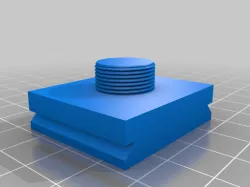 Quick release plate with 3/8 screw