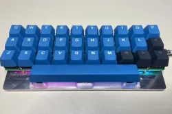 Remote keyboard spacebar mount. 6.25u