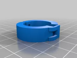 Round Print-in-Place Cable Holder Clip