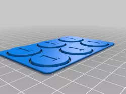 Shopping Cart Tokens - Credit Card Sized - 1 Euro