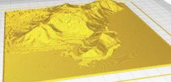 Table Mountain Topographic Model/Map