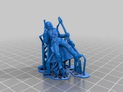 "The Mandalorian Support Free Remix Pose 3" WITH SUPPORTS FOR RESIN PRINTERS