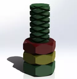 Two way 24mm Bolt and Nuts