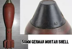 WWII german 50mm mortar shell
