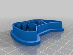 XBOX Controller Cookie Cutter with Logo and Buttons A,B,X,Y Imprints Full Design
