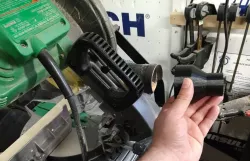 1.25" to 2.375" hose adapter (Chop saw dust collection)