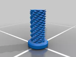 7 start double threaded nut, 2 pitches