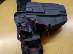 Airsoft Universal Pistol (USP) Holster Extended Release Arm
