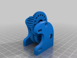 Almost fully printable 20% Overdrive Gearbox & Skid for NWSD Scattergun & TRX4