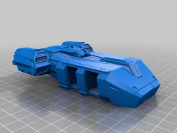 American_mecha Leopard Class Dropship Map scale